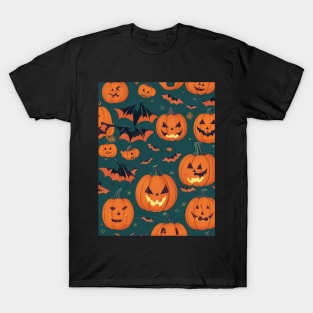 the perfect pumpkin pattern for your halloween T-Shirt